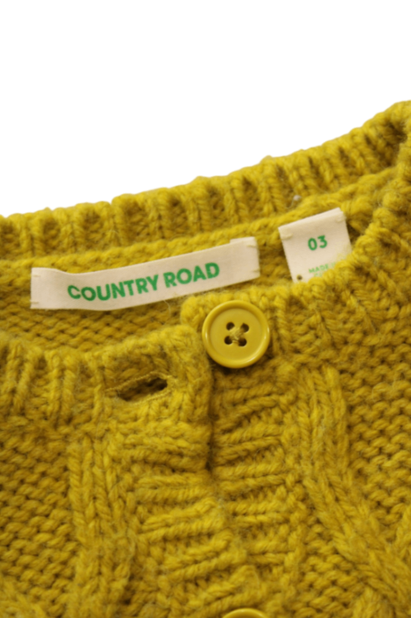 Country Road Cardigan, Mustard Yellow, 3