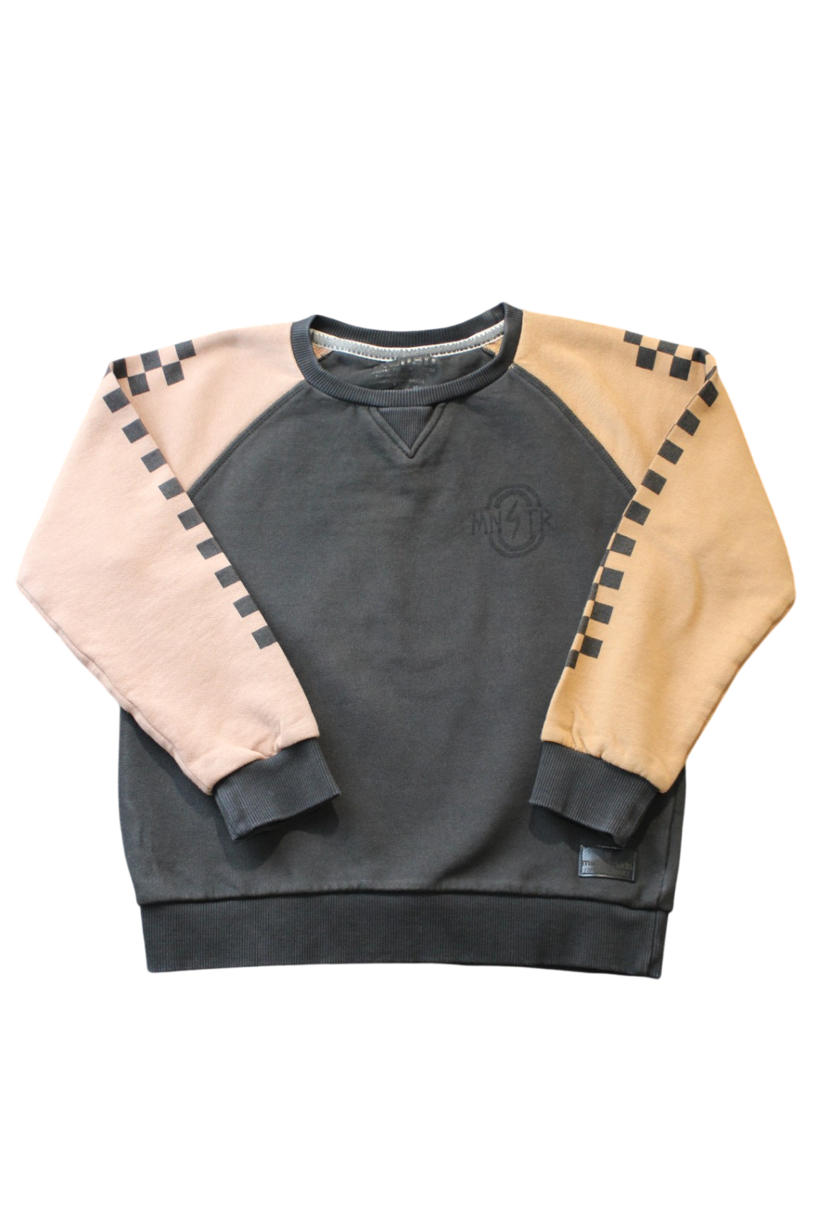 Munster Jumper, Dark Grey, Beige and Tan, 7