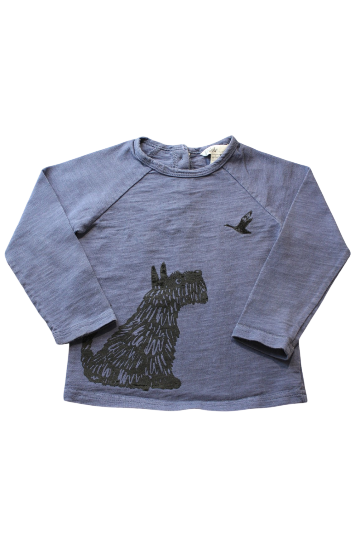 Bebe by Minihaha Long-Sleeve Top, Blue-grey, 2