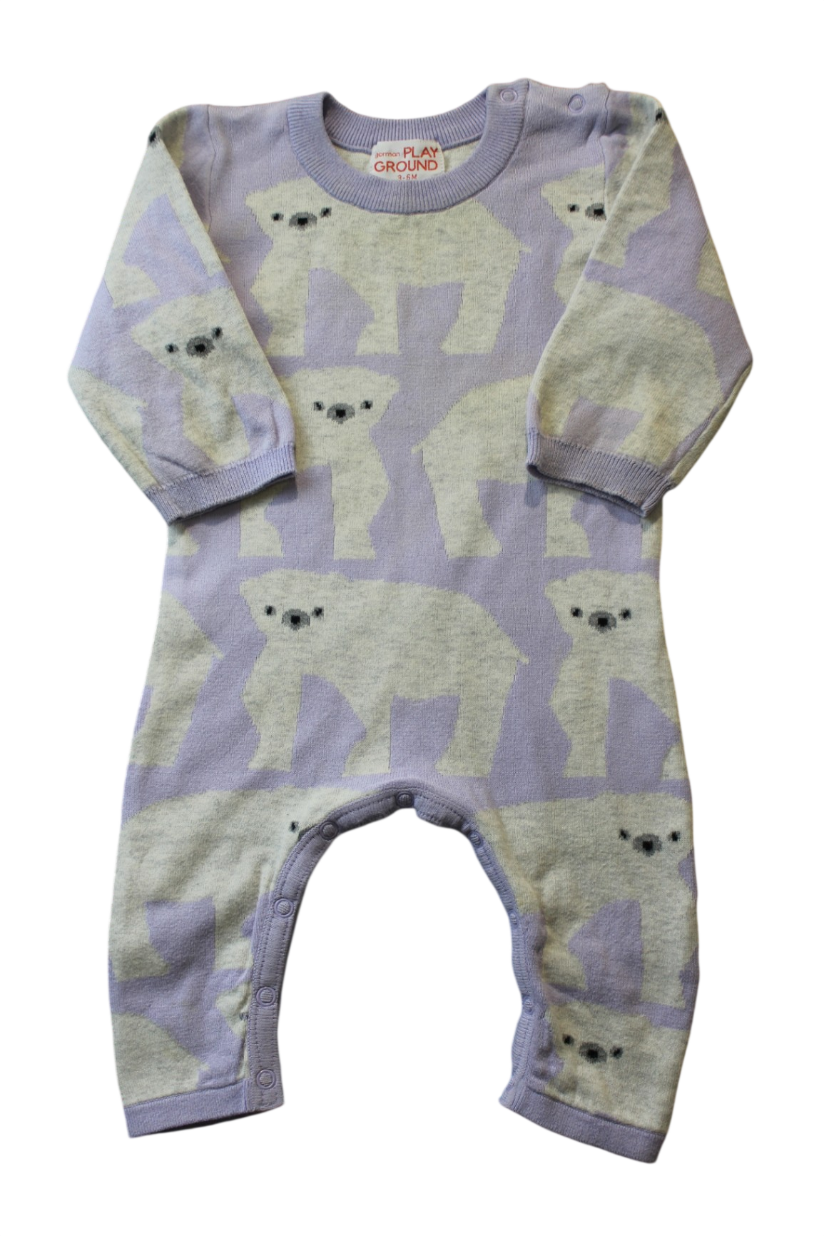 Gorman Playground Romper, Lavender and grey, 00