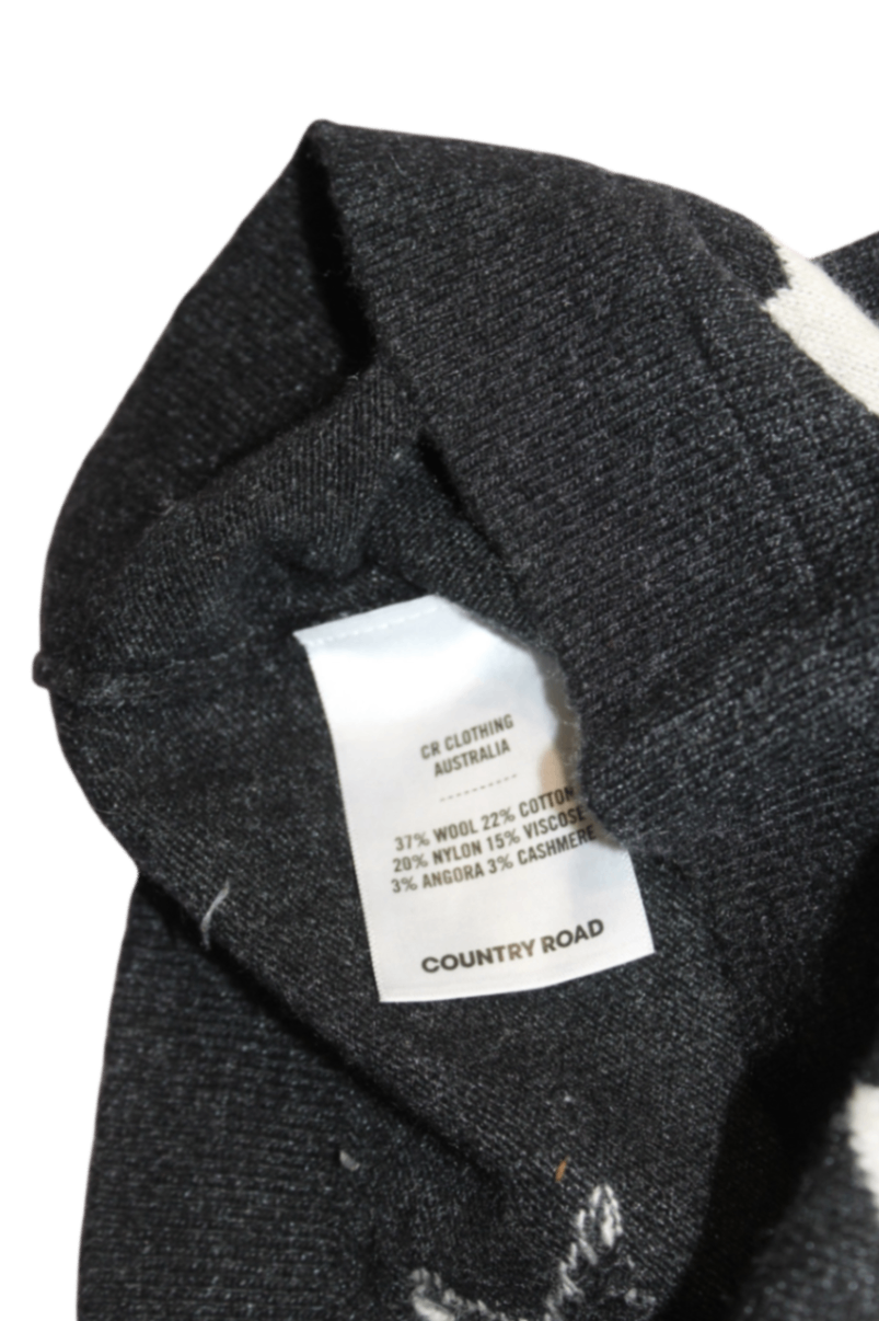 Country Road Dress, Charcoal grey with white stars, 10