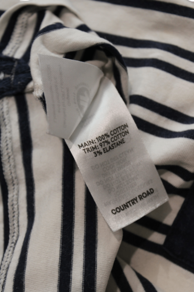 Country Road T-Shirt, Cream and navy, 18-24 months