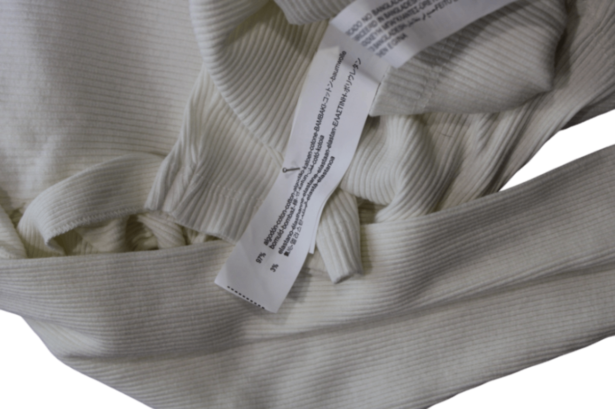 ZARA Long-Sleeve T-Shirt, Cream, 8-9