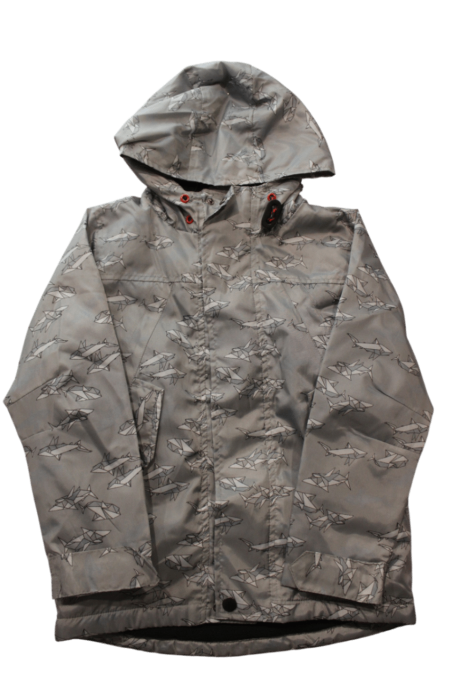 Pumpkin Patch Raincoat, Grey, 6