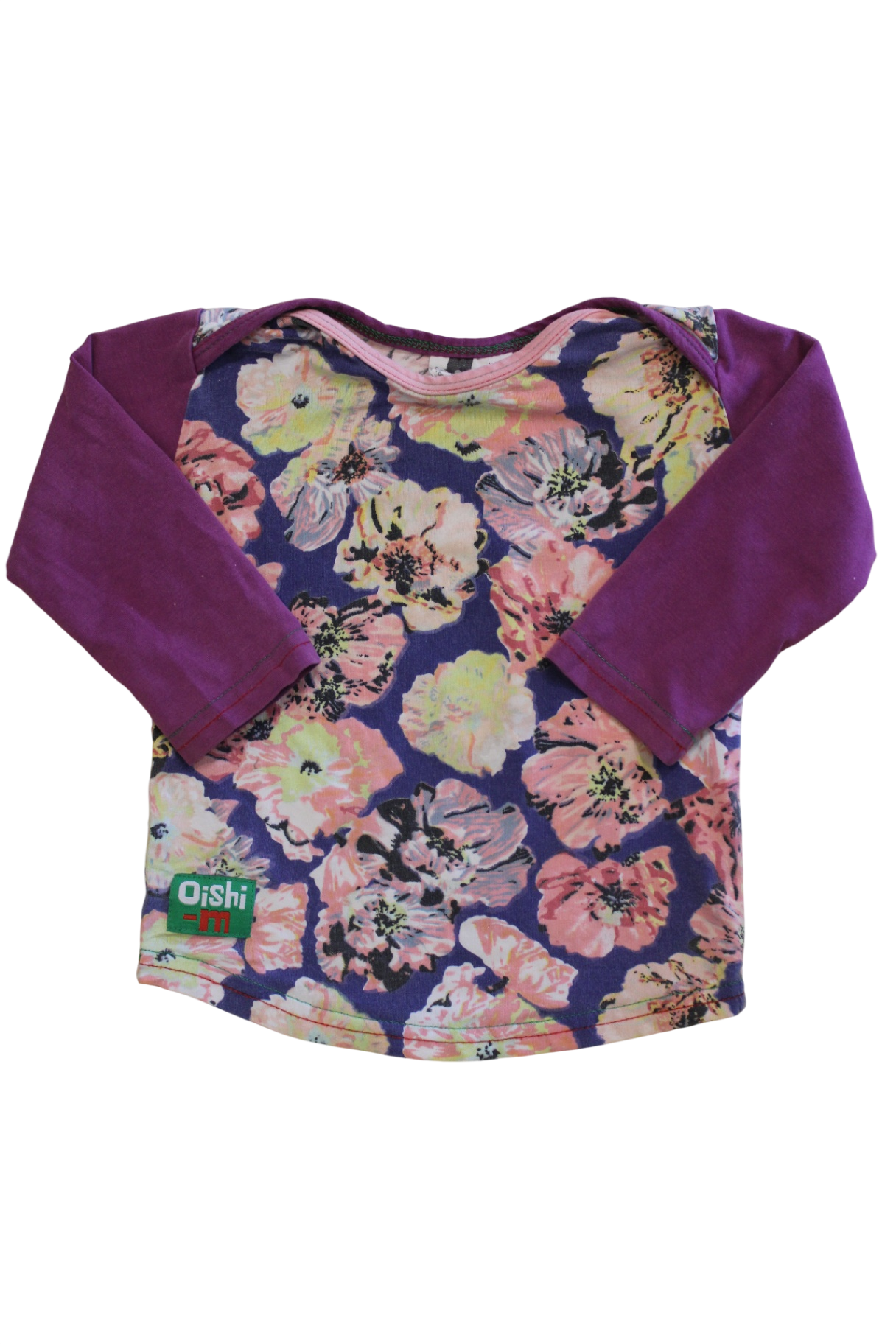Oishi-m Long-Sleeve Top, Purple Multicolour, 0