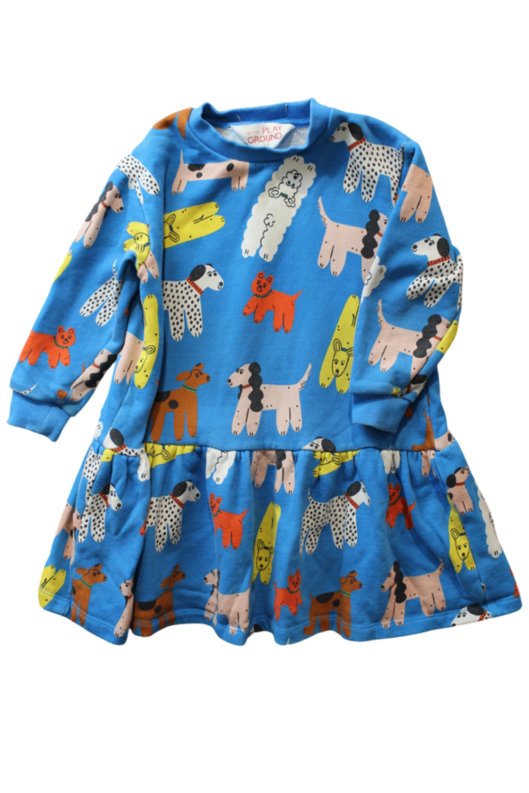 Gorman Playground Dress, Blue, 2-3