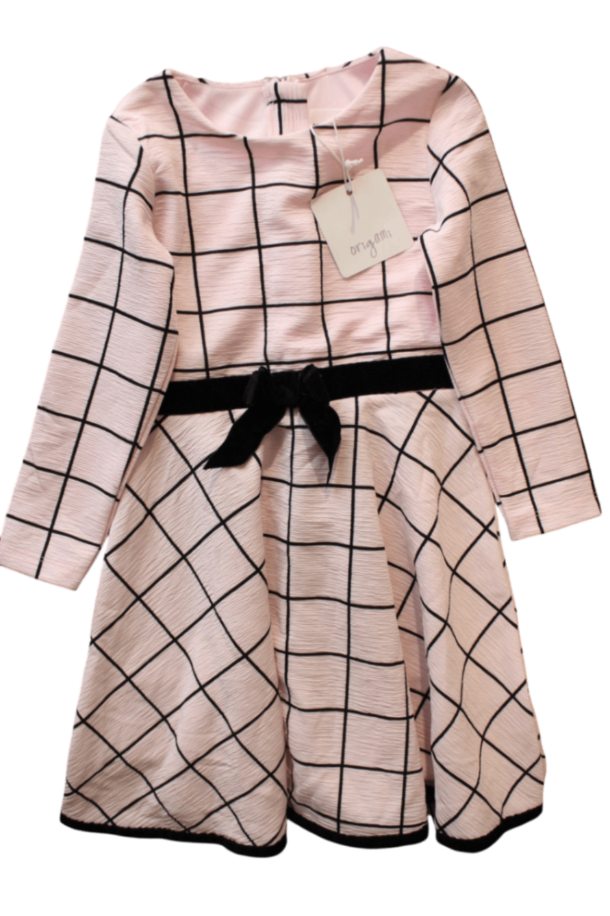 Origami Dress, Pink, 4