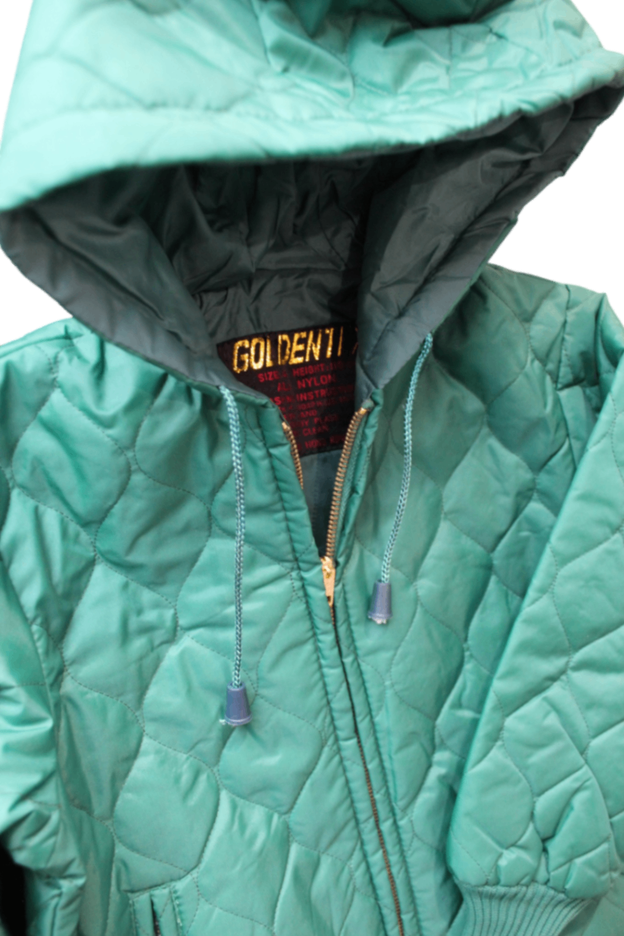 Goldentex Puffer Jacket, Green, 4