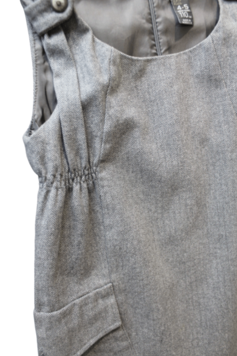 Zara Dress, Grey, 4-5