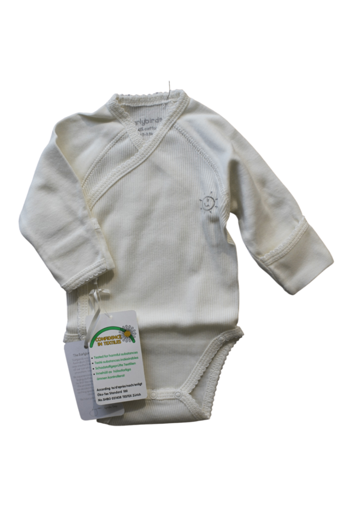 Earlybirds Bodysuit, Cream, 0000