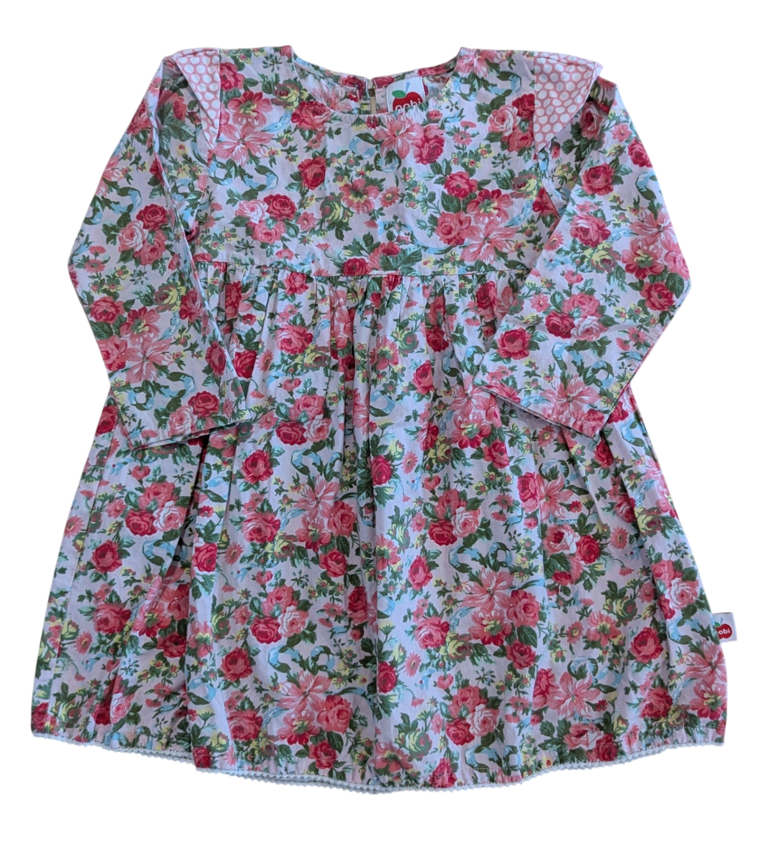 Oobi Dress, Pink floral, 3