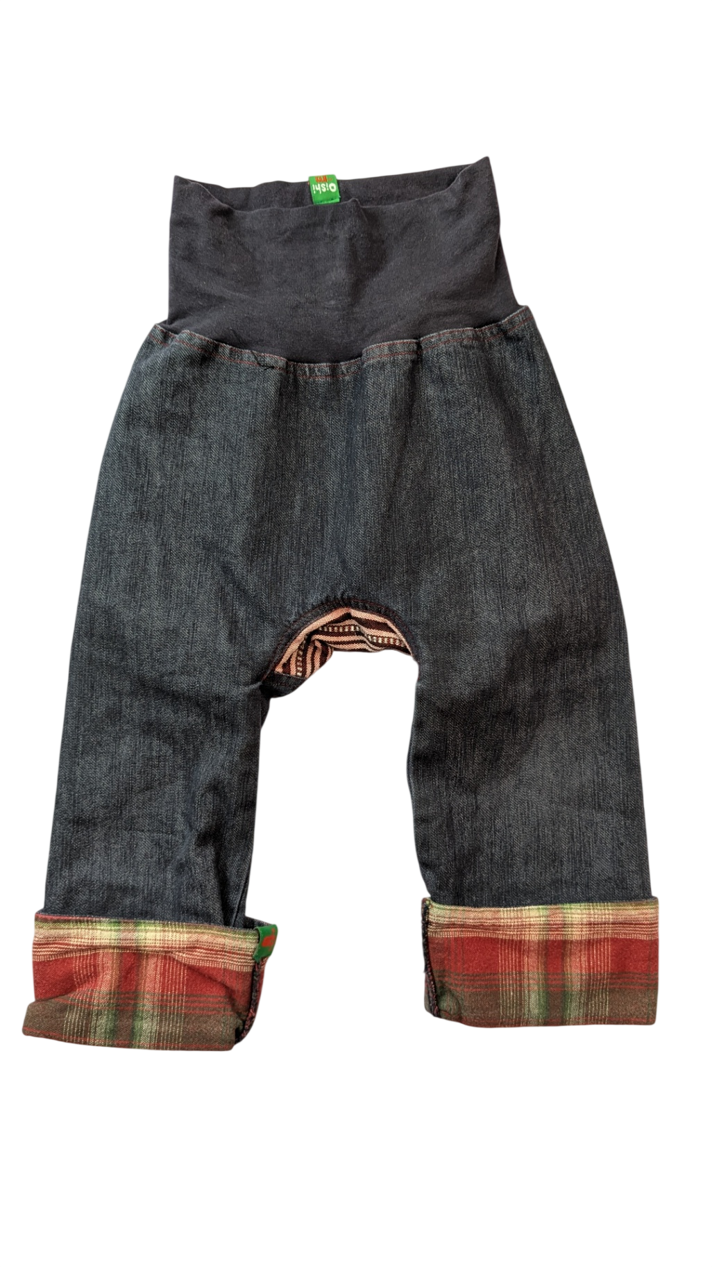 Oishi-m Pants, Dark denim, Patchwork, 3