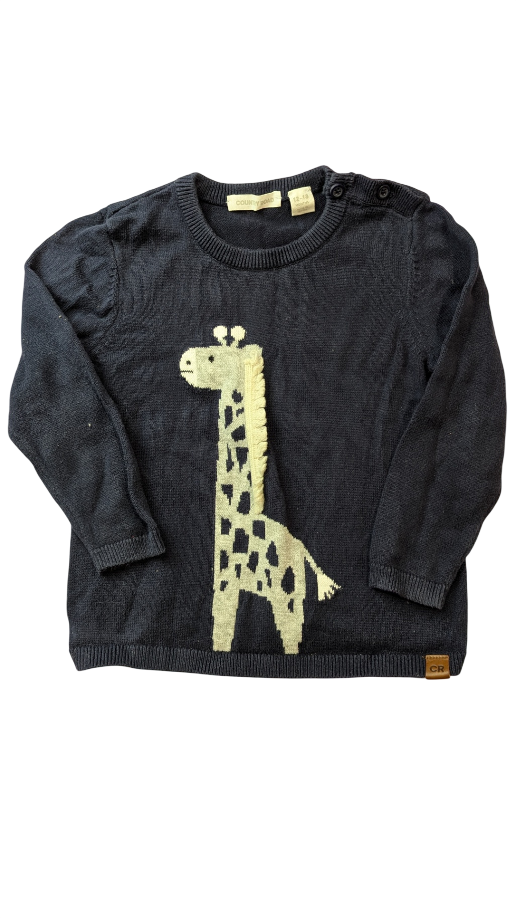 Country Road Jumper, Navy/Giraffe, 1