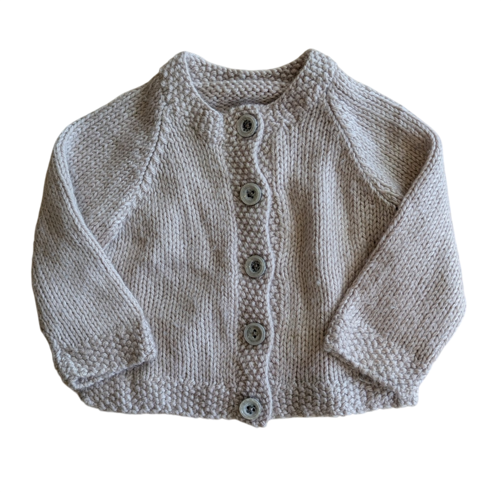 handmade Cardigan, Beige, 000?
