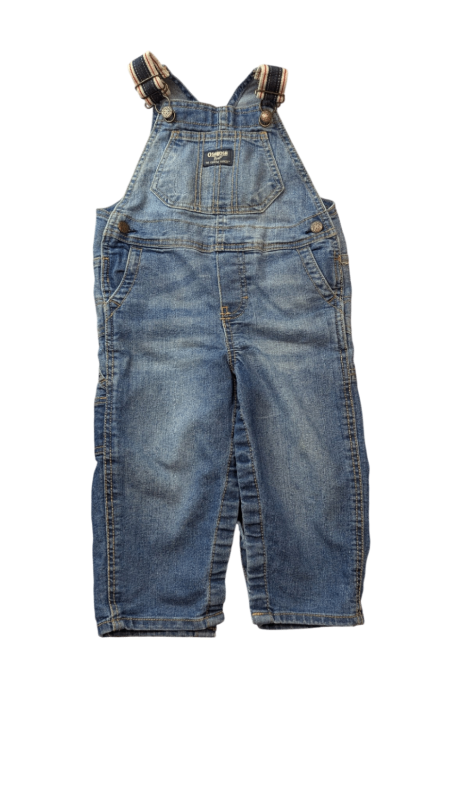 OshKosh B'gosh Overalls, Blue Denim, 2