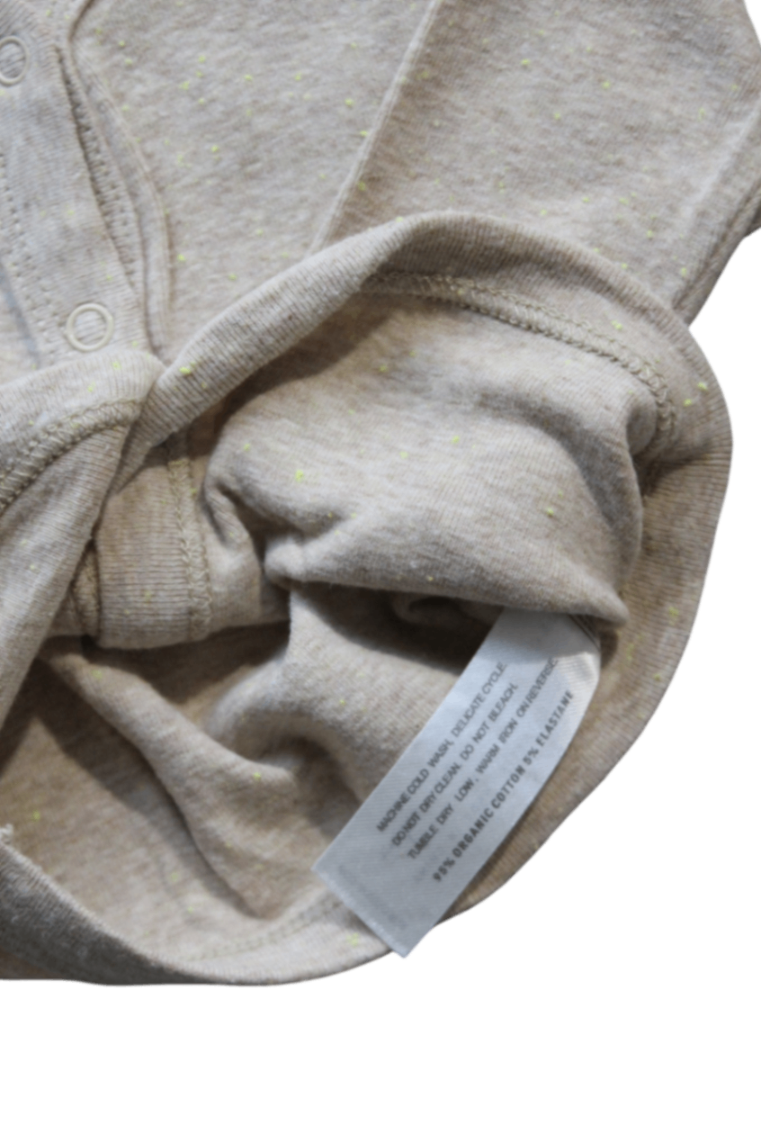 SUSUKOSHI Cardigan, Beige melange with neon flecks, 0-3M