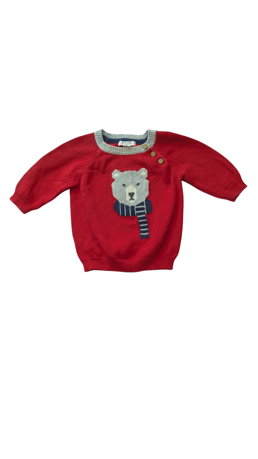 Purebaby Jumper, Red, 00