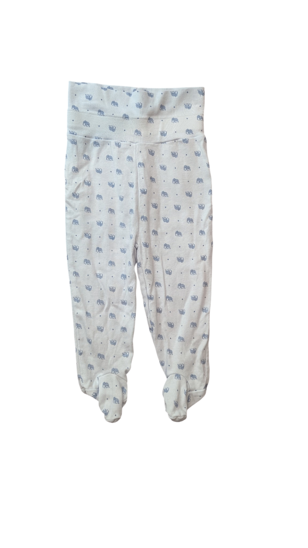 Bwkids Knit Leggings, White w Dark Grey Pattern, 4