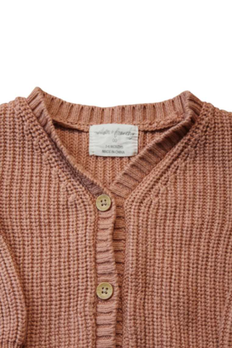Wilson & Frenchy Cardigan, Salmon, 00 / 3-6 months