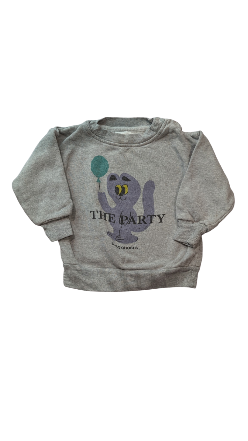 Bobo Choses Jumper, Grey, 12-18M