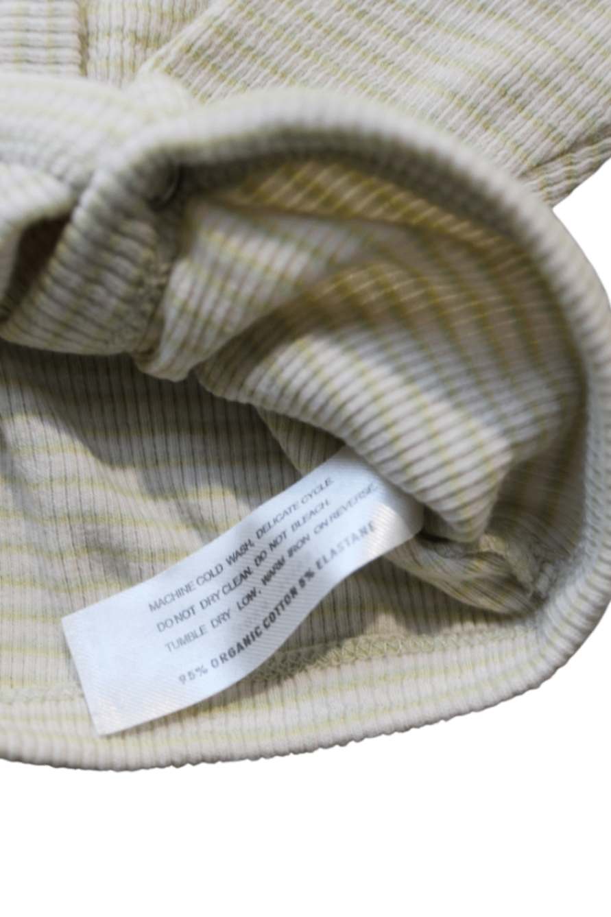 Susukoshi Cardigan, Cream with pale sage stripes, 0-3M