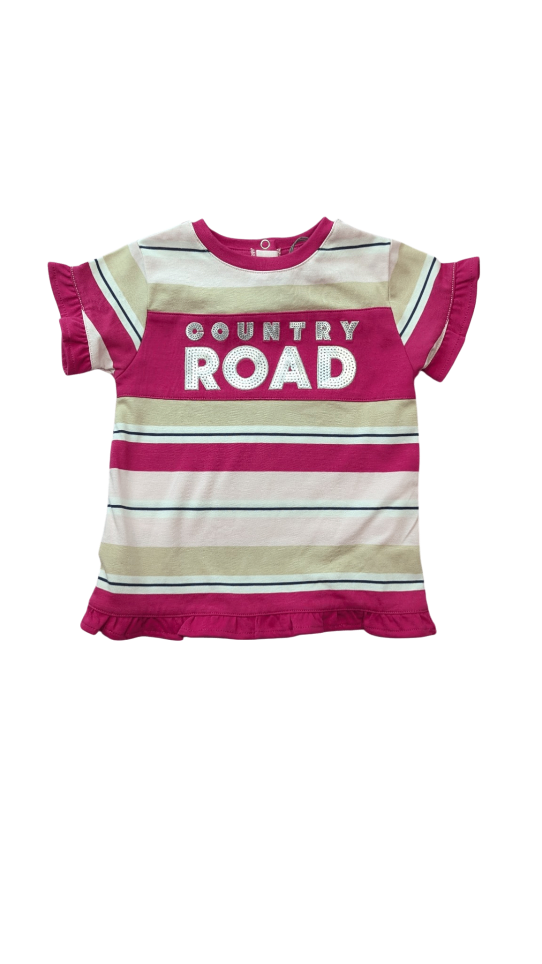 Country Road Dress, Pink Stripes, 0