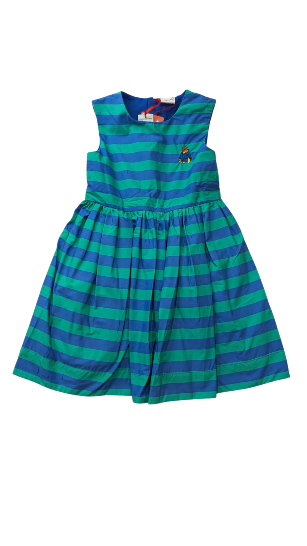 Paddington Bear Dress, Blue/Green, 5
