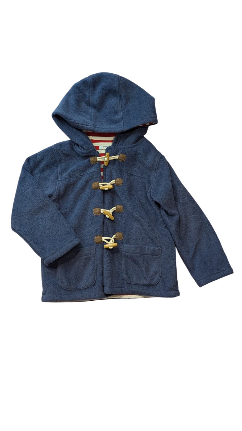 Baby Boden Duffle Coat, Blue, 2-3