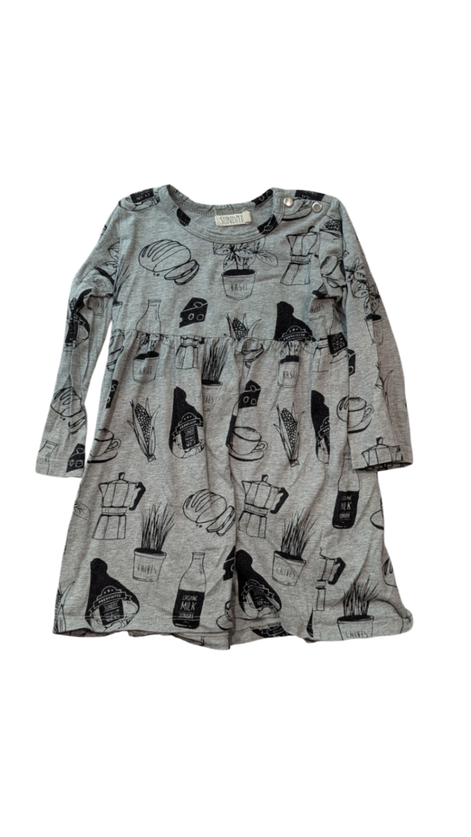 Sunday the Label Dress, Grey, 2-3