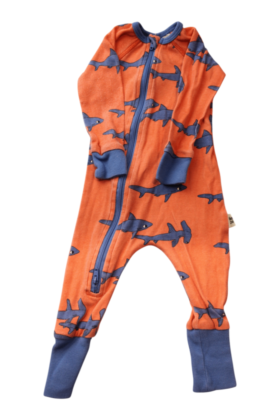 Goldie + Ace Jumpsuit, Orange and blue, 0-3M