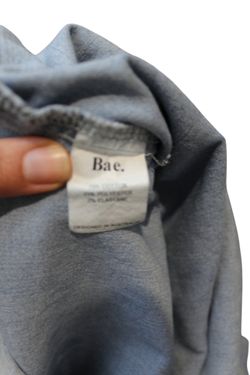 Bae. Maternity Shirt, Blue, Medium/12