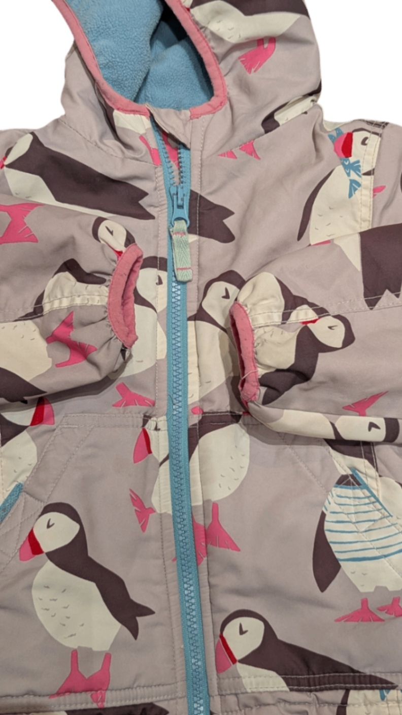 Mini Boden Jacket, Pale lavender with pink, blue and white print, 2