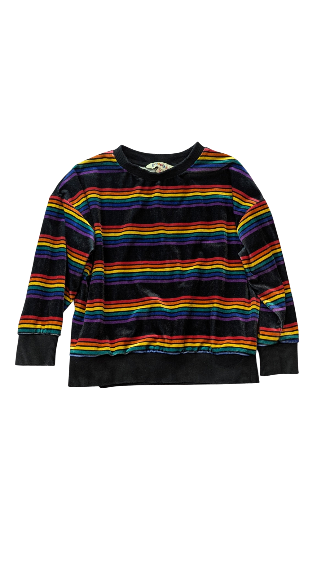 Dangerkids Jumper, Black with rainbow stripes, Unknown