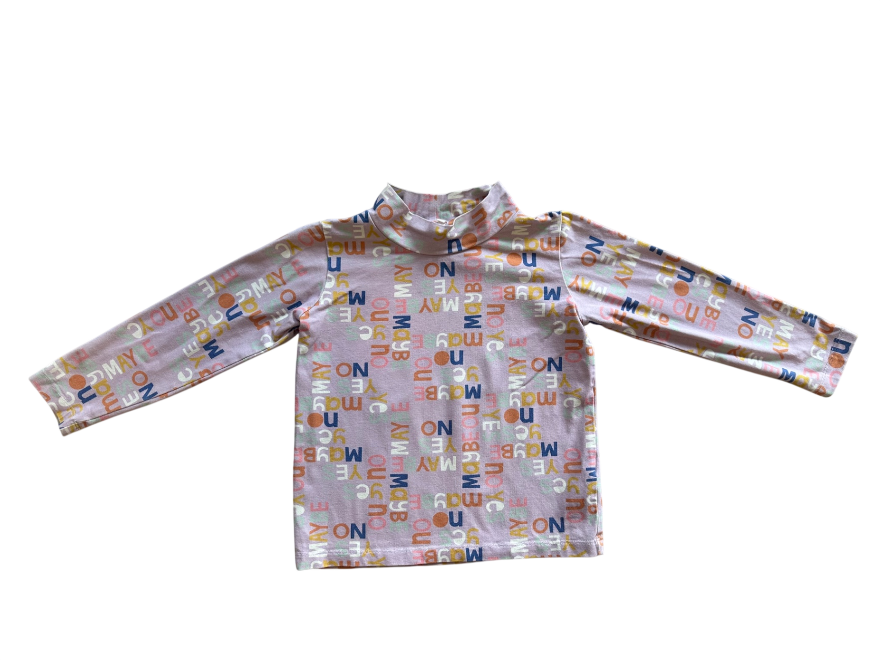Gorman Playground Long-Sleeve T-Shirt, Lavender with multicoloured print, 5-6