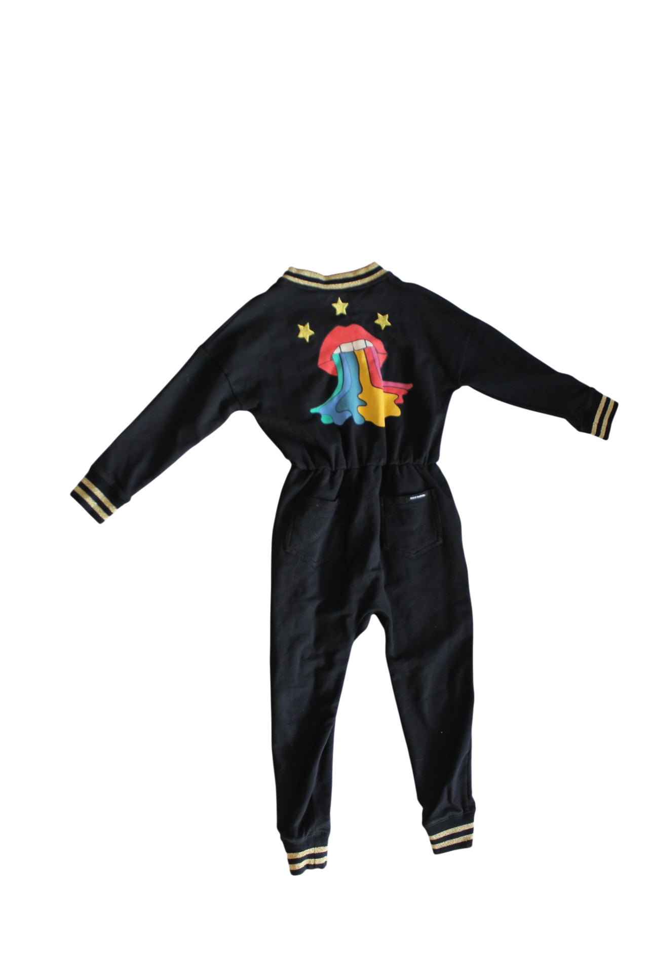 Rock Your Kid Boilersuit, Black, 6