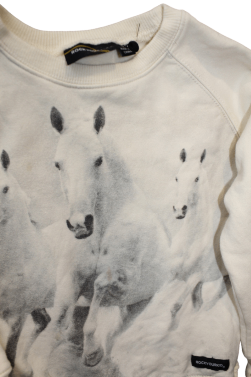 Rock Your Kid Jumper, Cream, 4