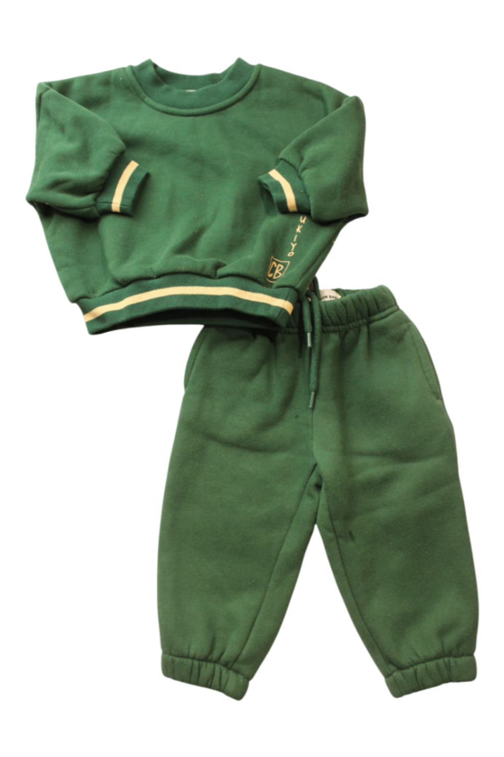 Cinnamon Baby Tracksuit Set, Green, 3-6M