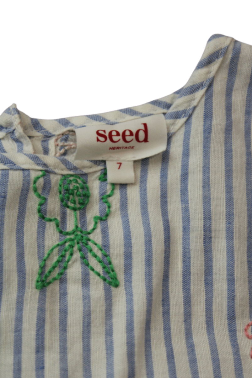 Seed Heritage Shirt, White and Blue, 7