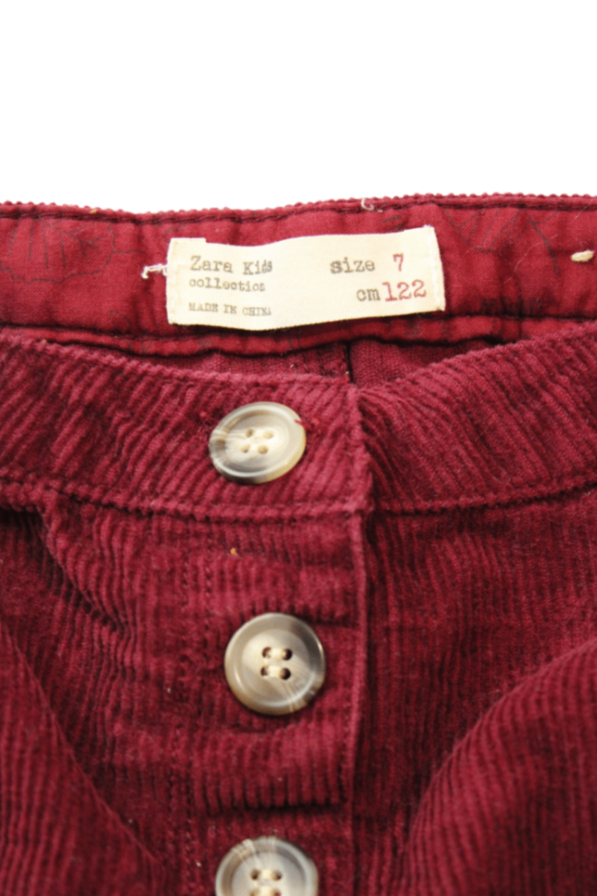 Zara Kids Skirt, Burgundy, 7 / 122
