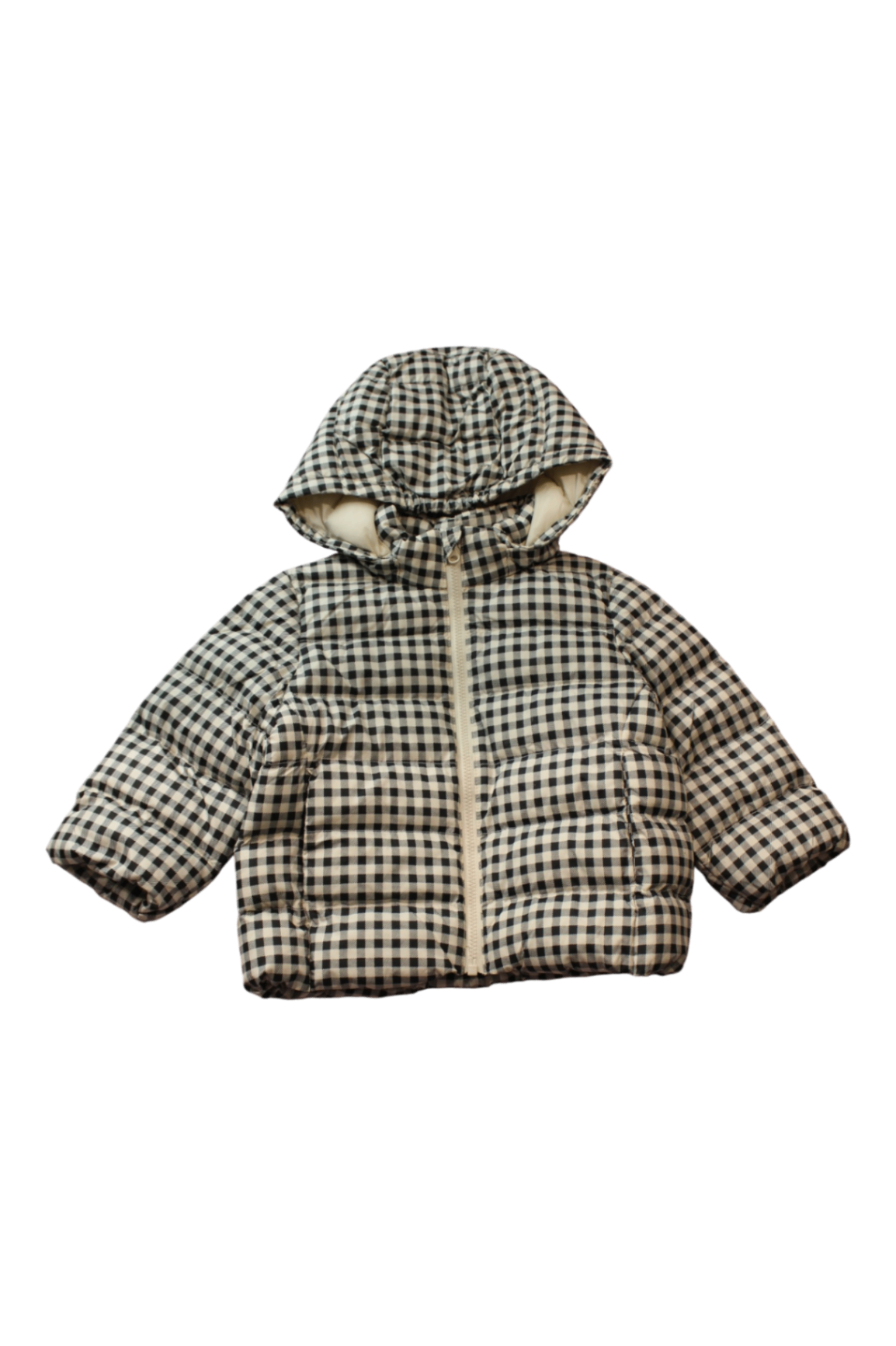 Uniqlo Puffer Jacket, Black and White, 1