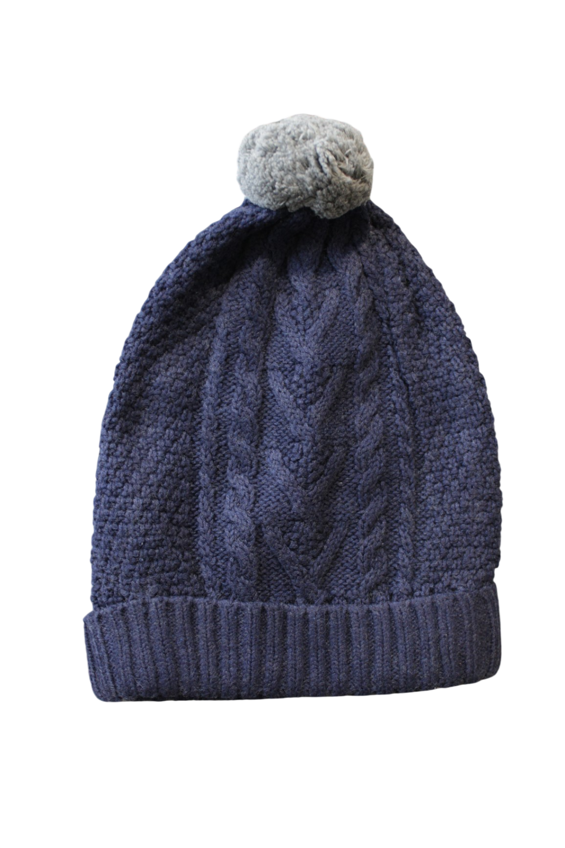 Purebaby Beanie, Navy Blue, 6-18m