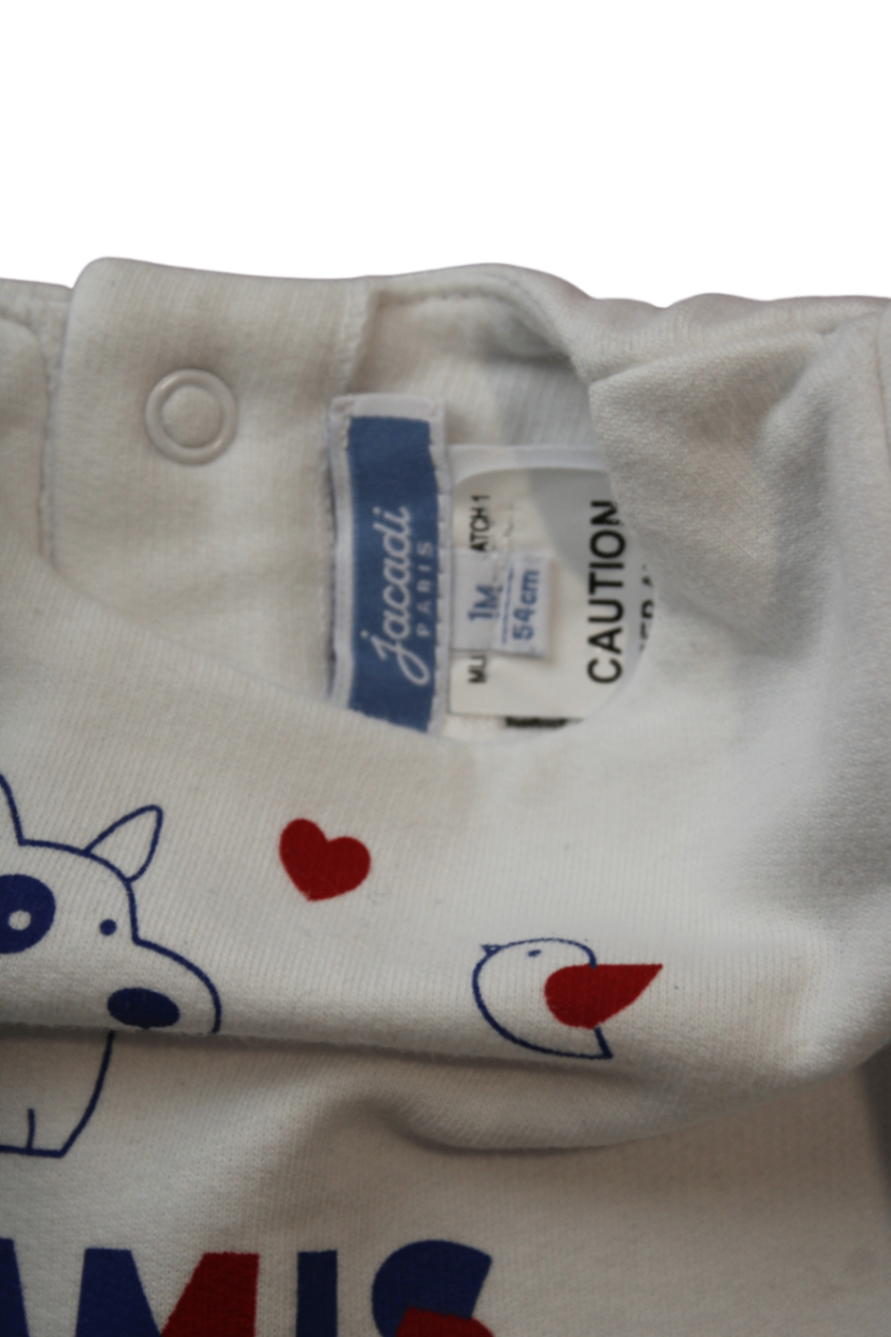 Jacadi Paris Jumpsuit, White, 1M / 54cm