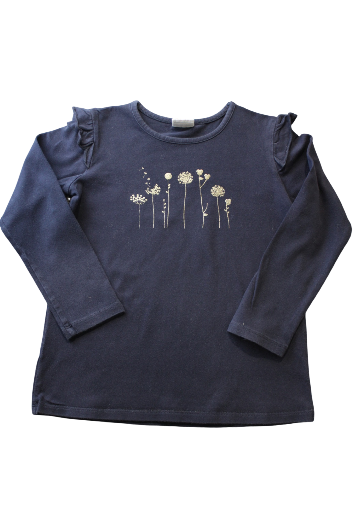 Milky Long-Sleeve Top, Navy, 6