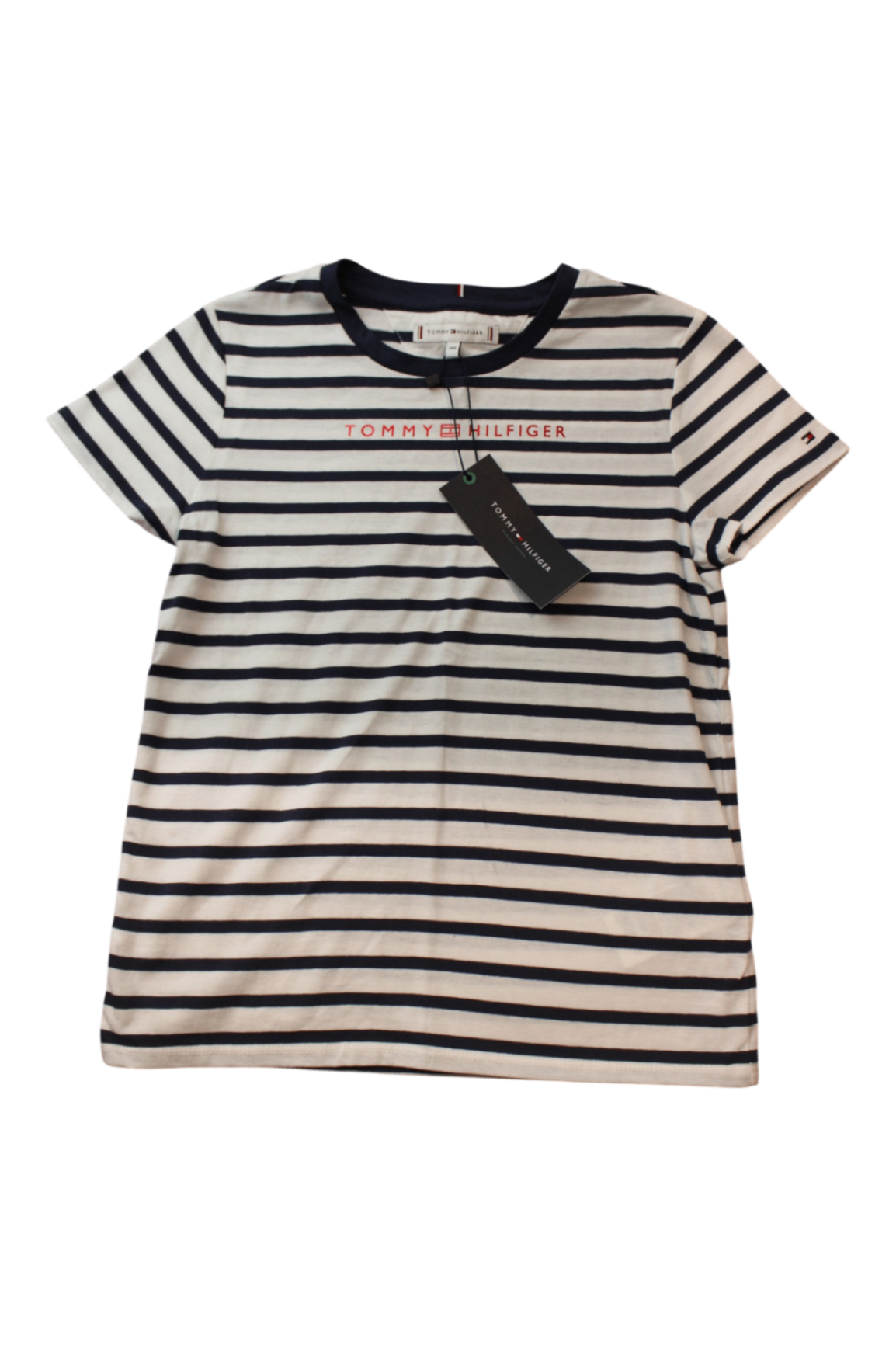 Tommy Hilfiger T-Shirt, White and navy, 140/9-10