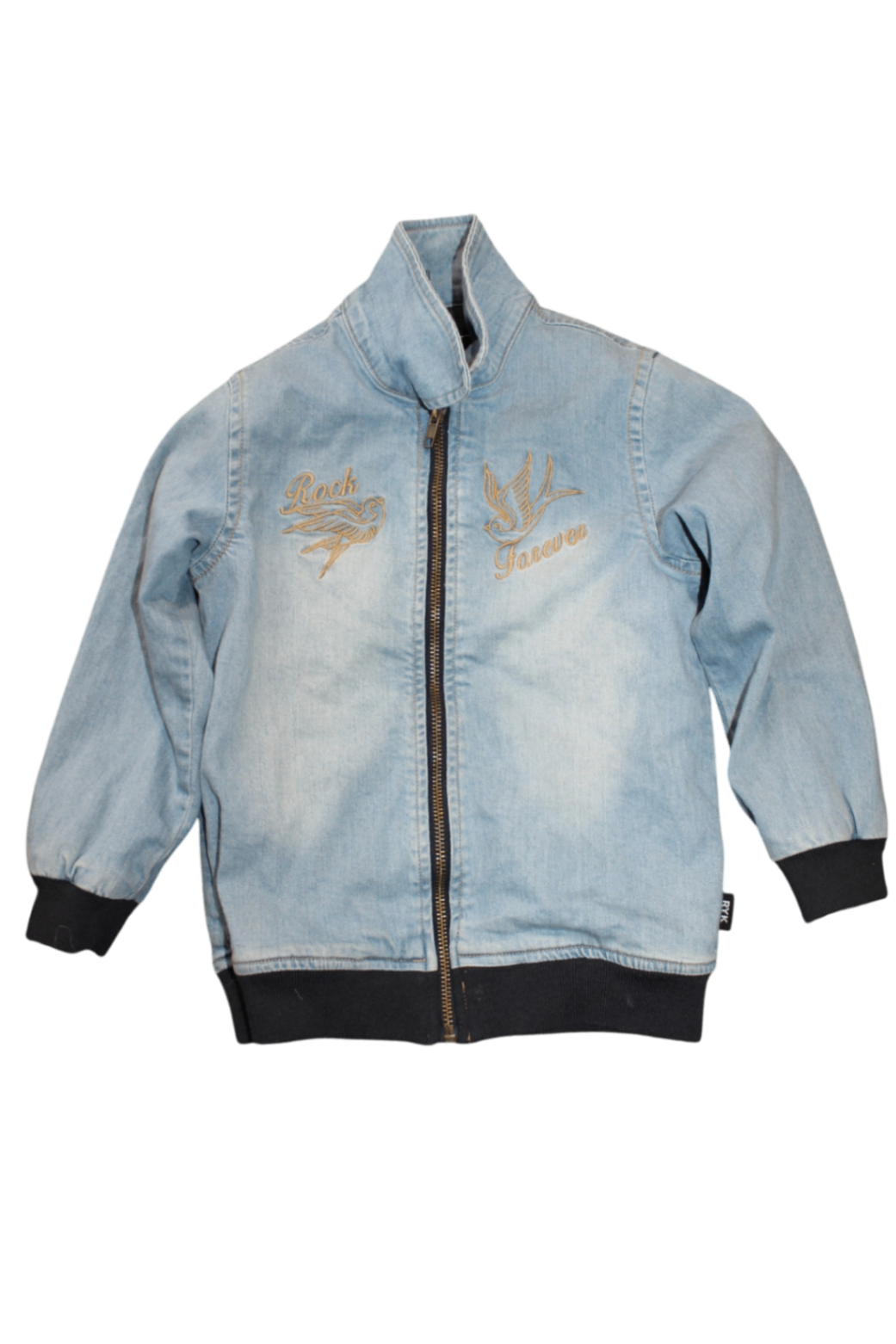 Rock Your Kid Bomber Jacket, Chambray denim, 4