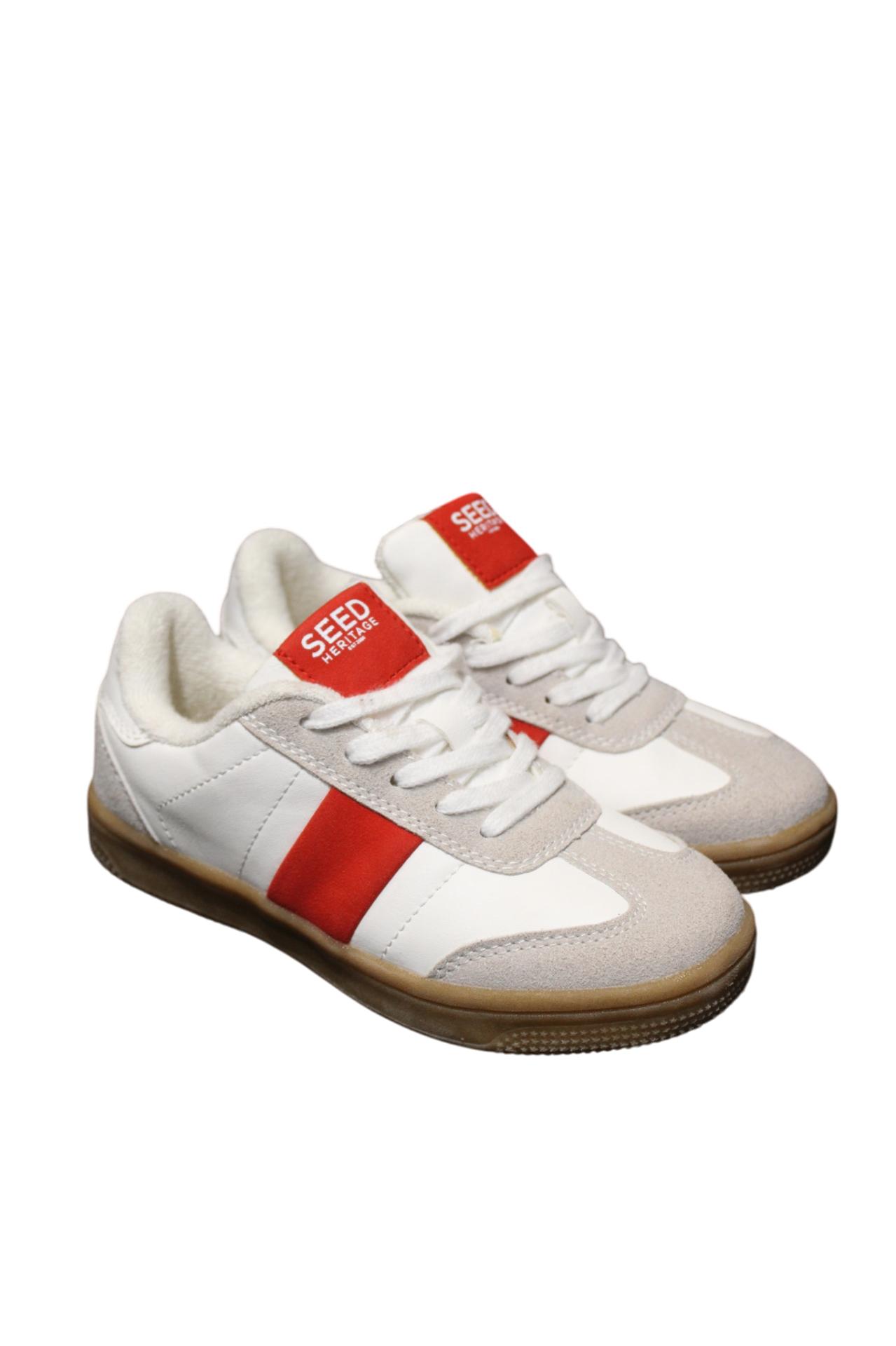 Seed Heritage Shoes, White, Red, Beige, 33