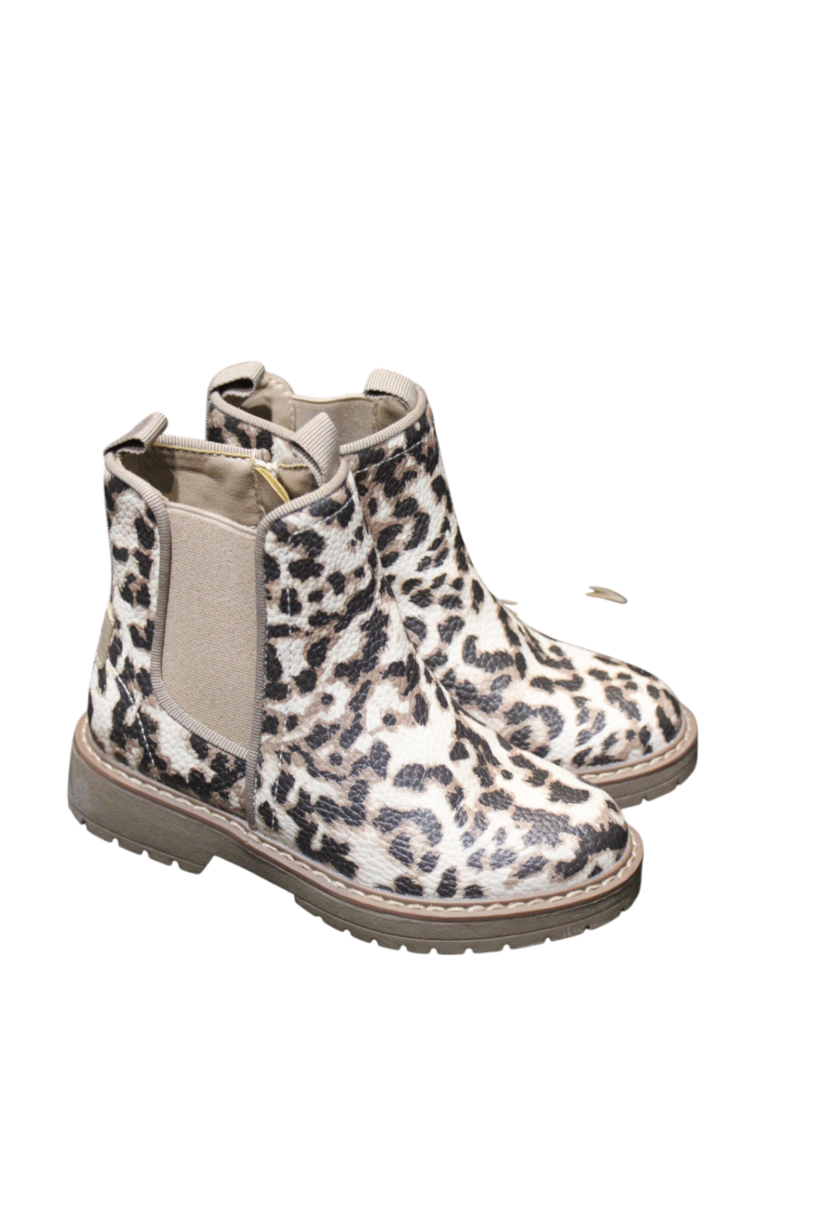 Seed Boots, Beige and black leopard print, US 11/EUR 28