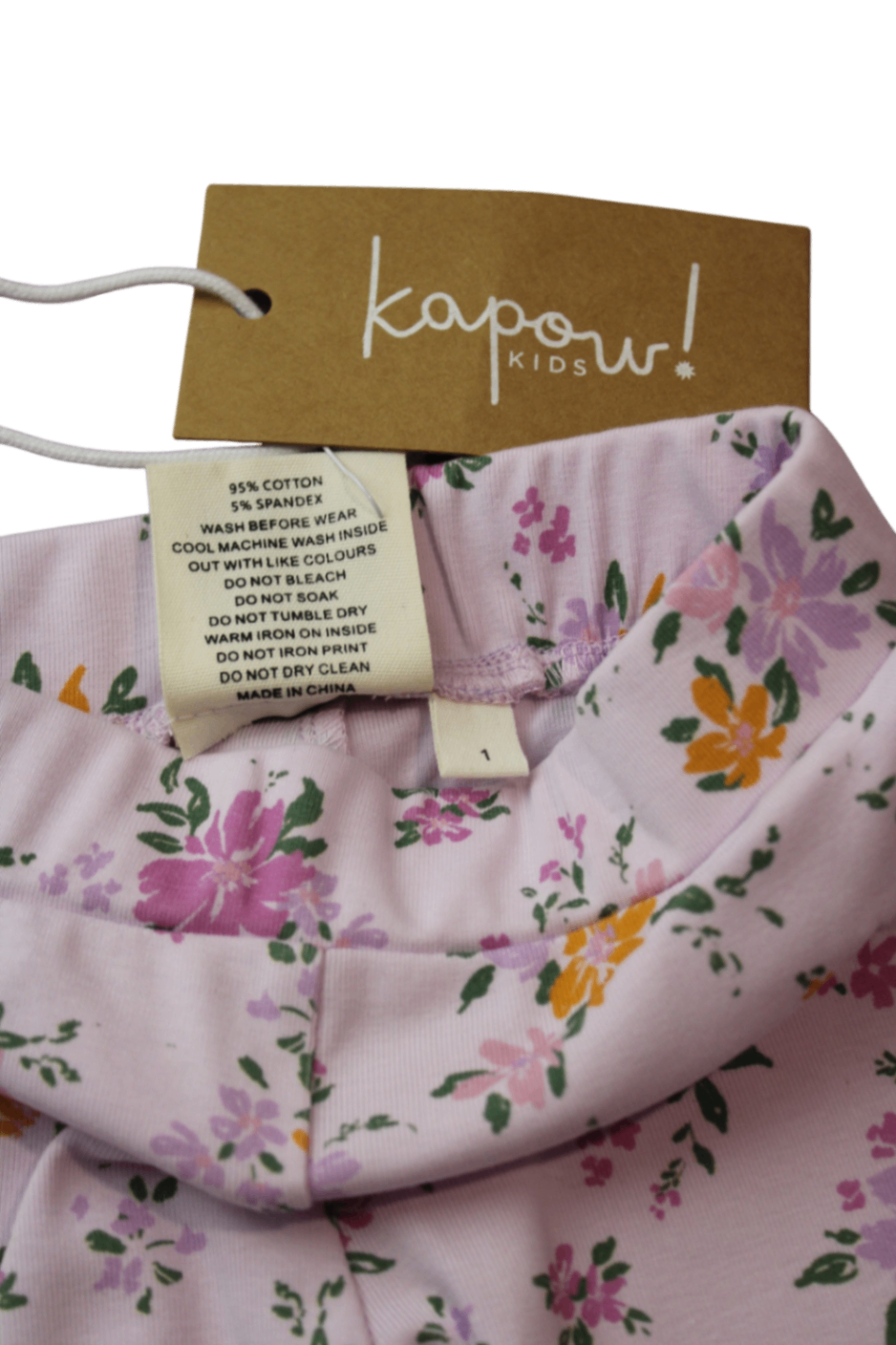 Kapow Kids Pants, Pink, 1
