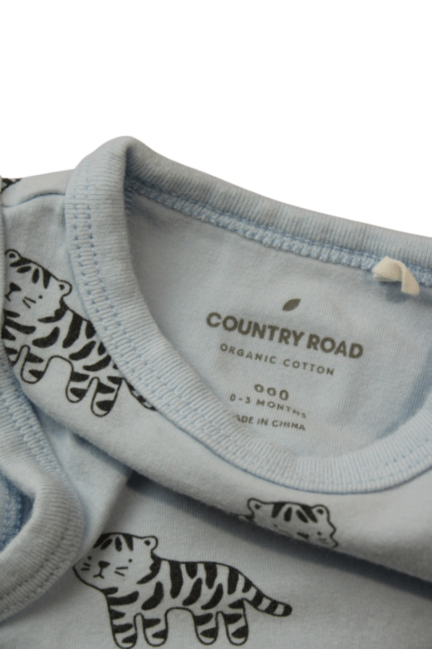 Country Road Bodysuit, Light Blue, 000 0-3 months