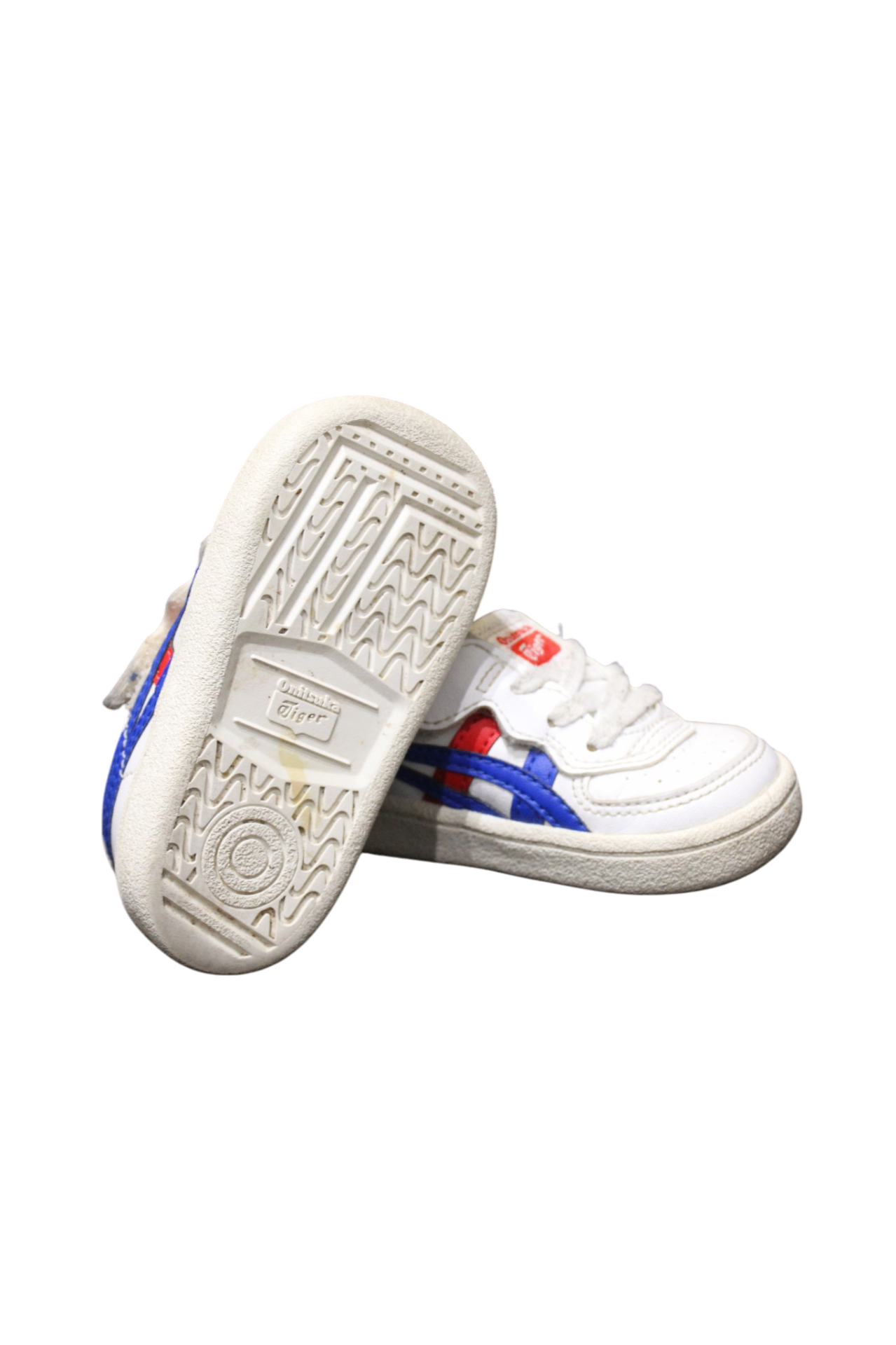 Onitsuka Tiger Shoes, White, blue and red, US 4/19.5